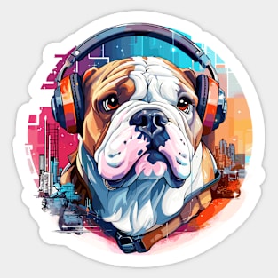 English Bulldog Animal World Pet Dog Loving Fun Sticker